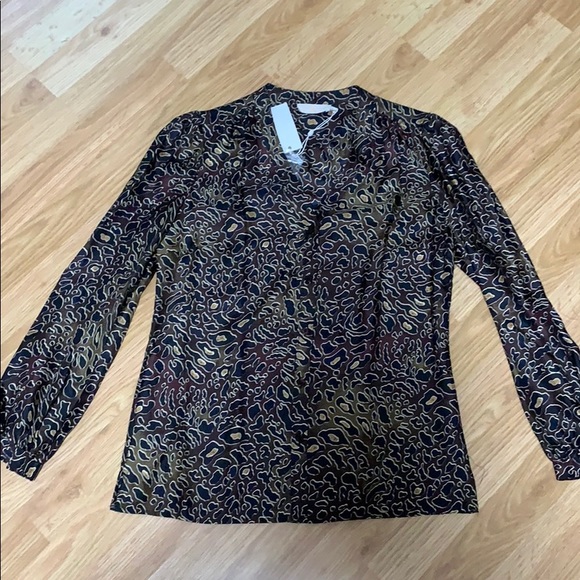 Brand NWT Tory Burch Leopard Blouse - Picture 1 of 6